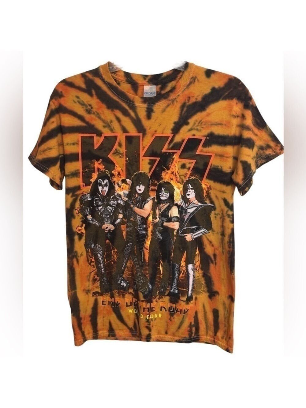KISS End of the Road Tour Tie Dye T-Shirt Medium